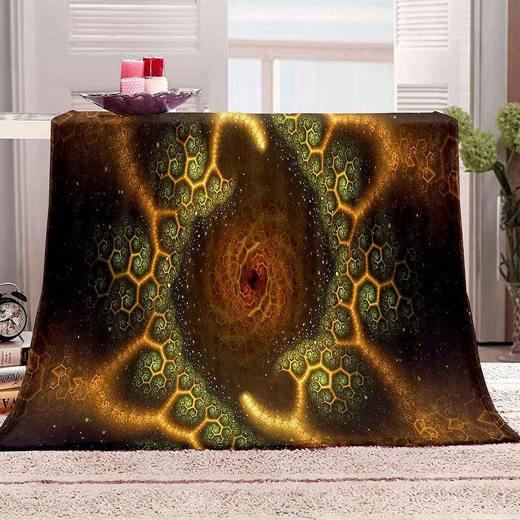 Couverture sofa 3D art abstrait plaid douillet toutes saisons