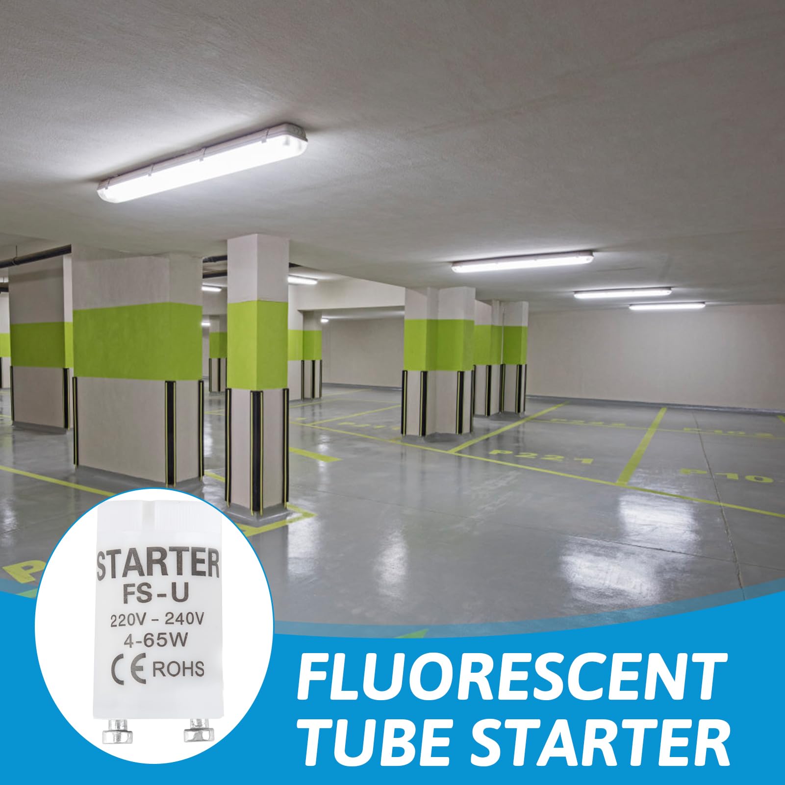 Starter Per Neon - Pack Da 6 Pezzi Per Tubi Fluorescenti 4-65W - Foto 9