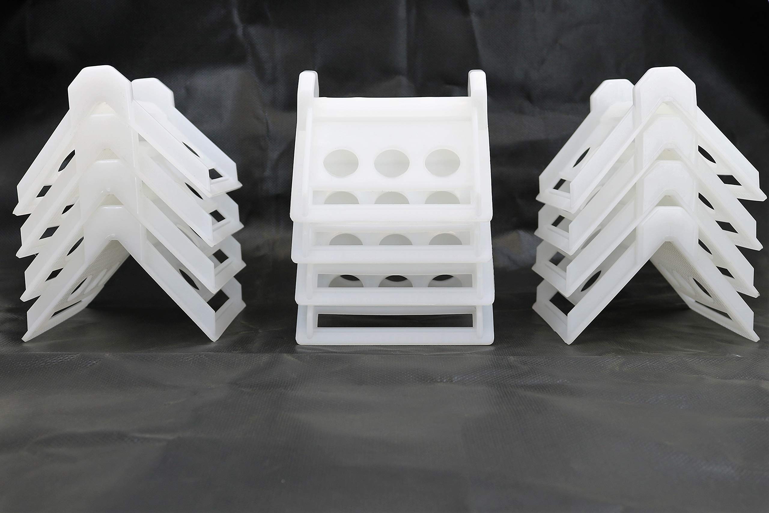 White Plastic Corner Edge Protectors for Cargo Loads (Pack of 12)