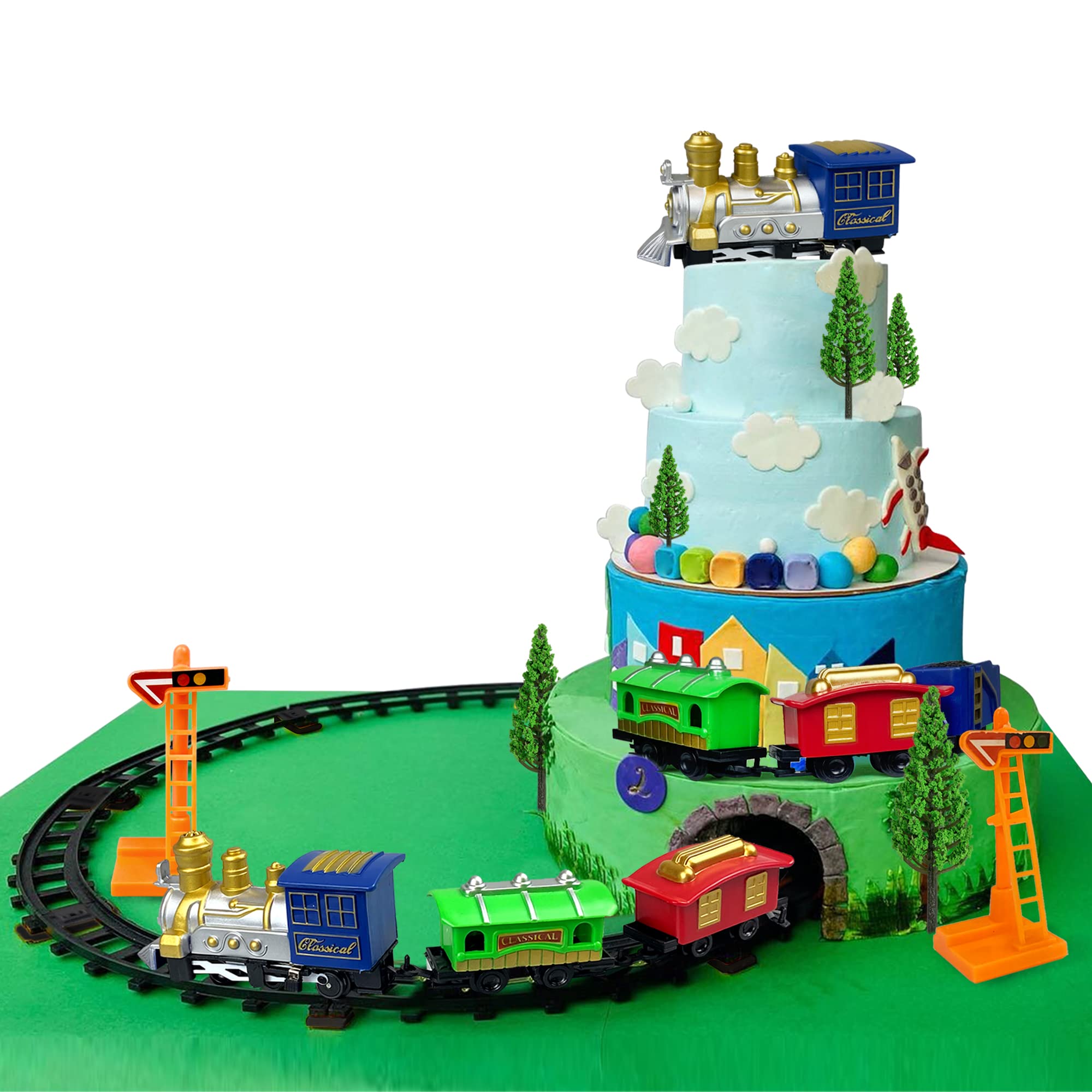Buy 21PCS Train Cake Decorations Train Cake Toppers Train Birthday