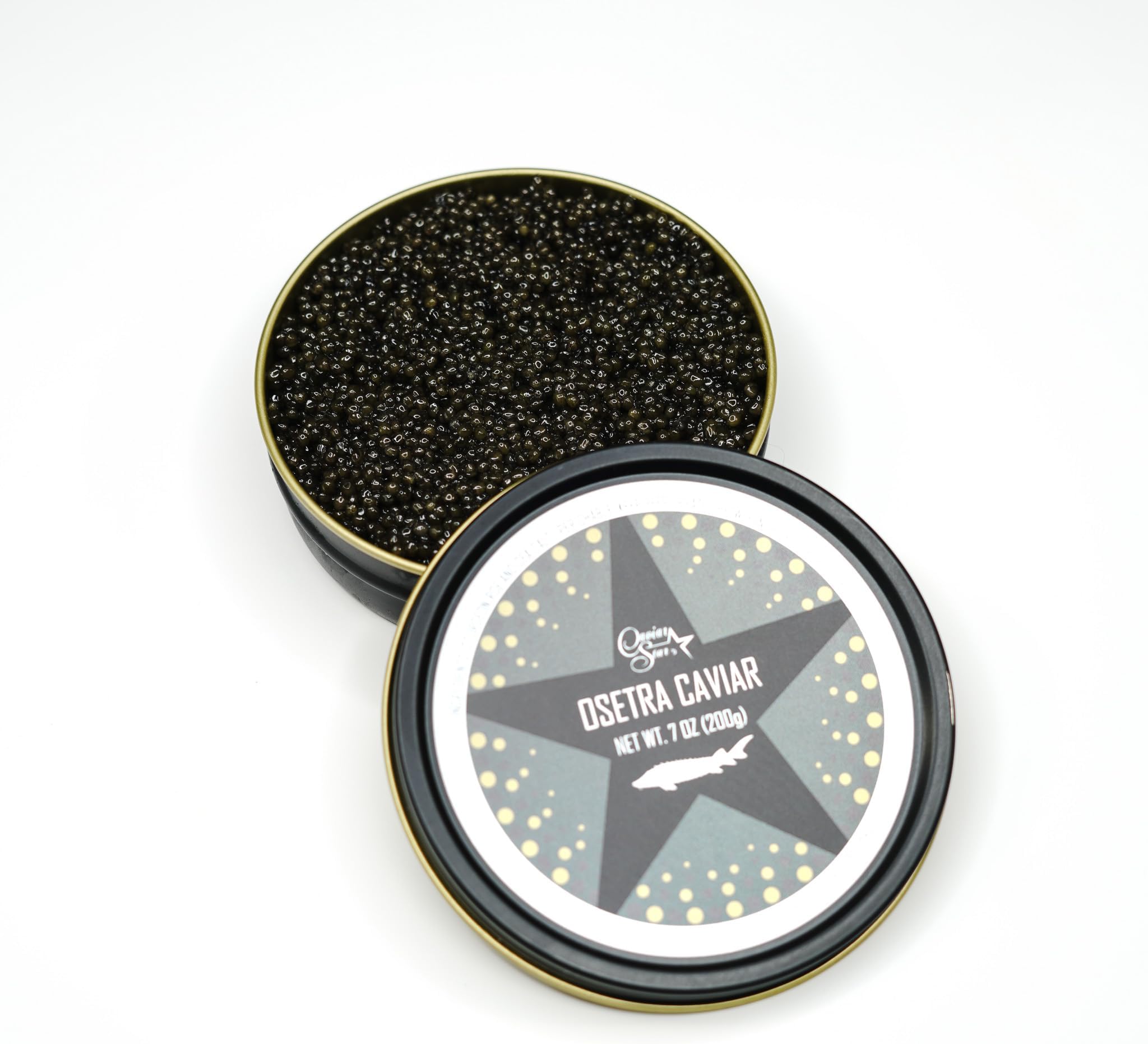 - Caviar Star - Premium Black Caviar Sturgeon from Sustainable Farms - Exquisite MALOSSOL Osetra Sturgeon Caviar - Fresh Russian Caviar Food - Gourmet Culinary Experience - 7 Ounce
