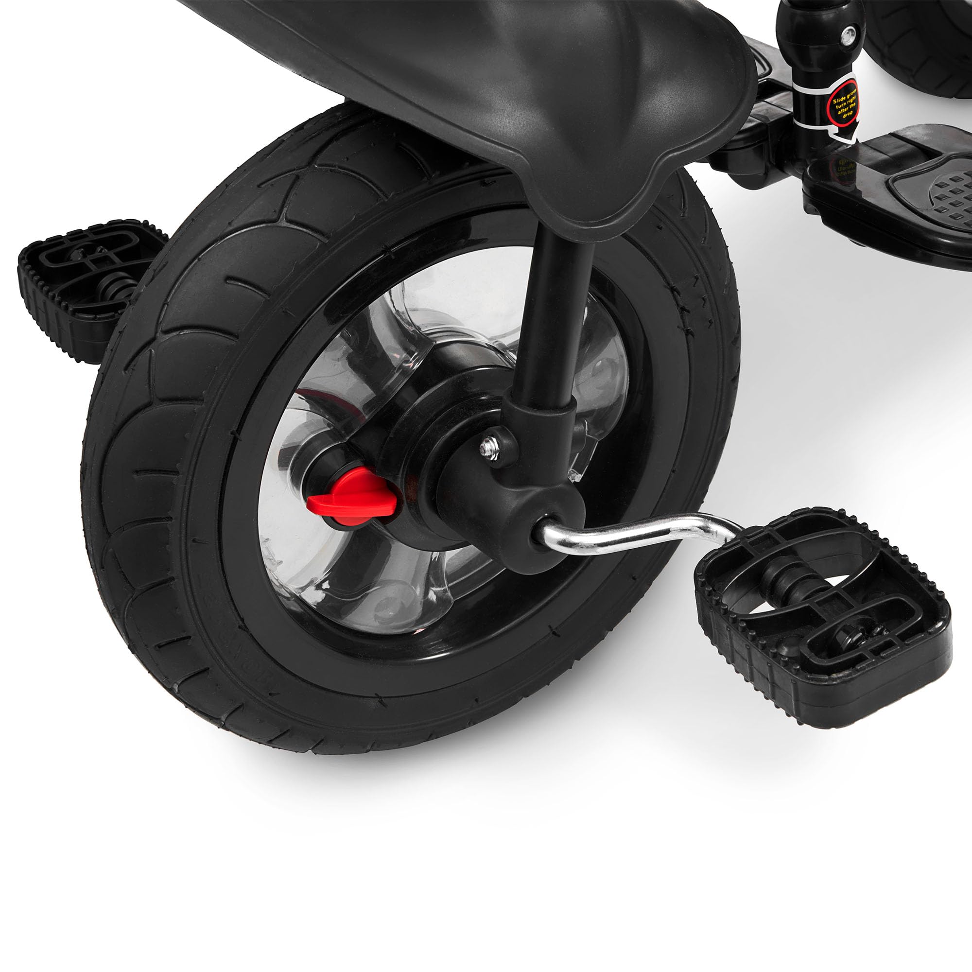 HyperMotion Triciclo Infantil con Manillar para Padres - Bici Bebé 1 Año Evolutiva hasta 20kg - Modelo Similar Kinderkraft con Barra de Empuje - Saltador Bebe Gris