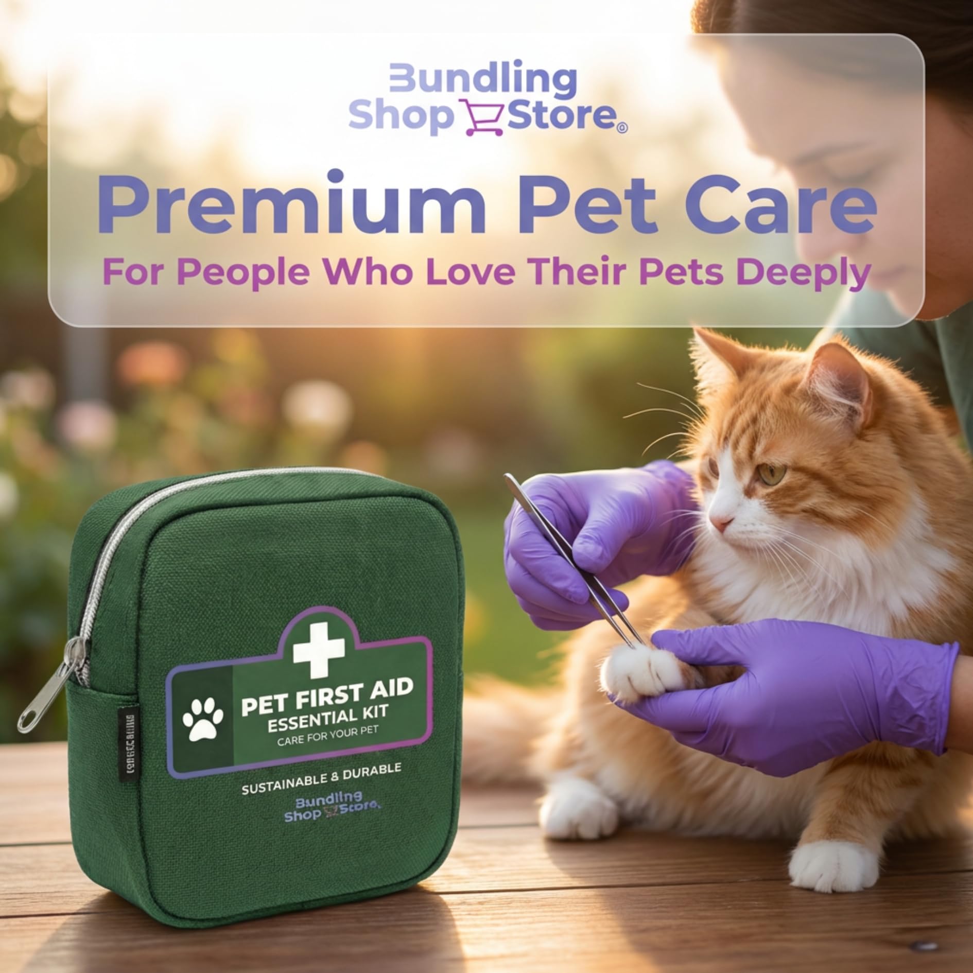 Premium Pet First Aid Kit for Dogs & Cats - 60pc - Mini First aid kit Compact Emergency Medical Supplies - Lightweight & Waterproof Case for Hiking, Travel & Home - Includes Tick Remover & Emergency - image 3