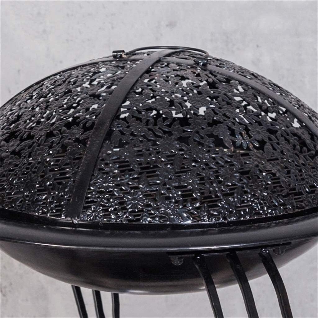 Outdoor Fire Pit Outdoor Heavy Steel Fire Pit Wood Burning Fireplace Patio Backyard Heater Steel Firepit Bowl Home Charcoal Grill