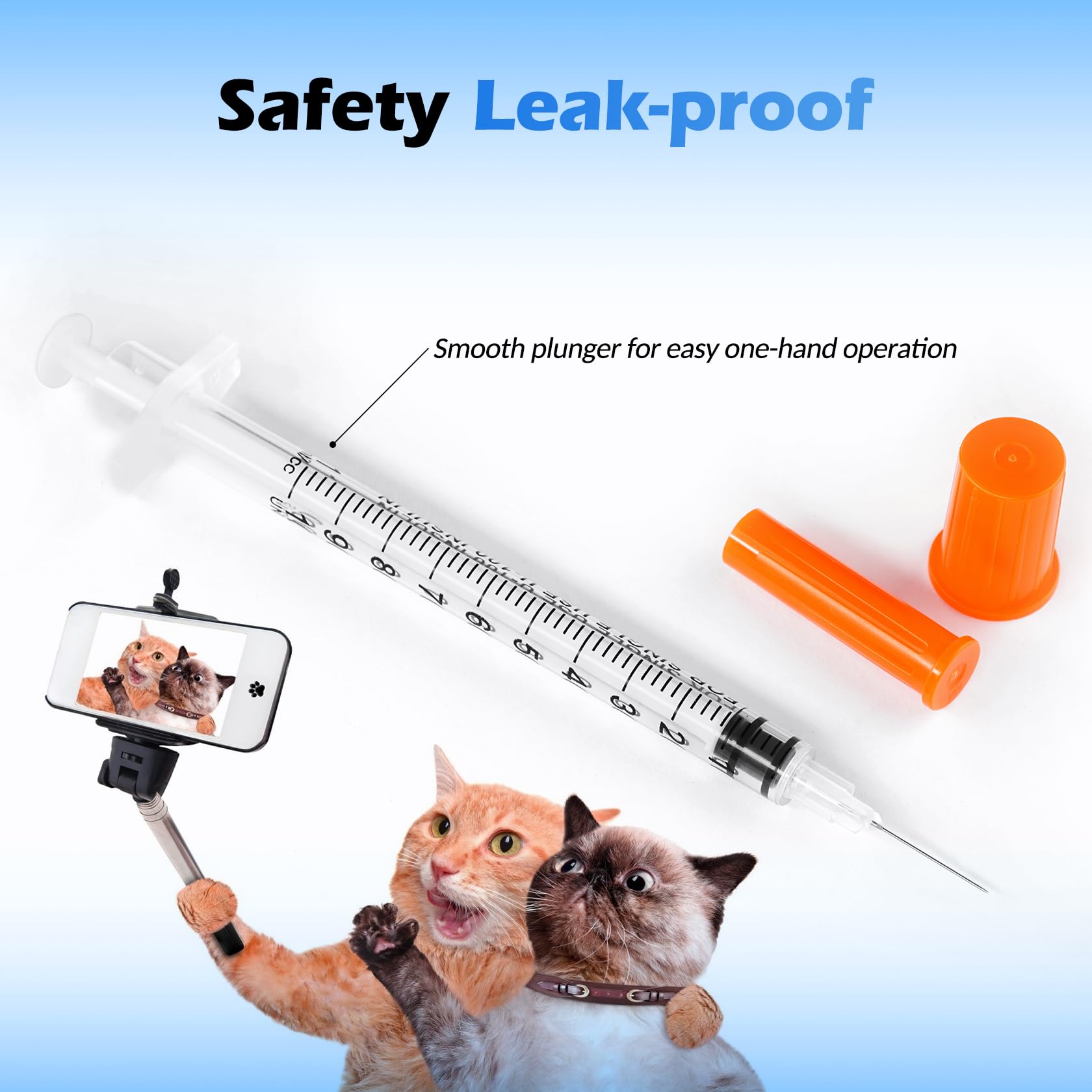 Lab Syringes 1ml 31G - Bulk Pack of 100 -5