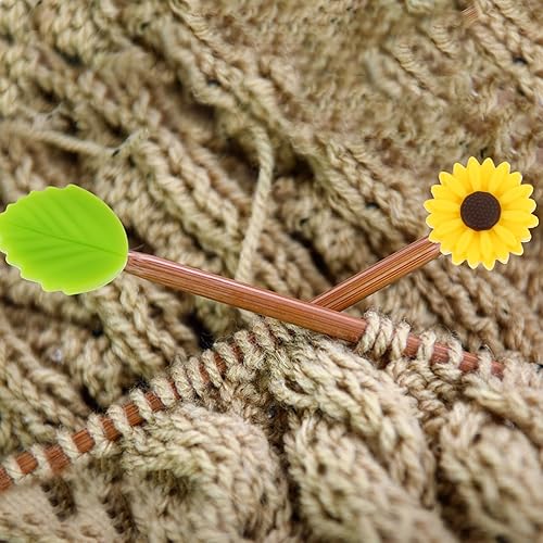 Miniatura 8 de EXCEART Protectores de aguja de tejer limas, protectores de aguja de coser, cubierta de aguja de tejer, cubierta protectora de punta de aguja,