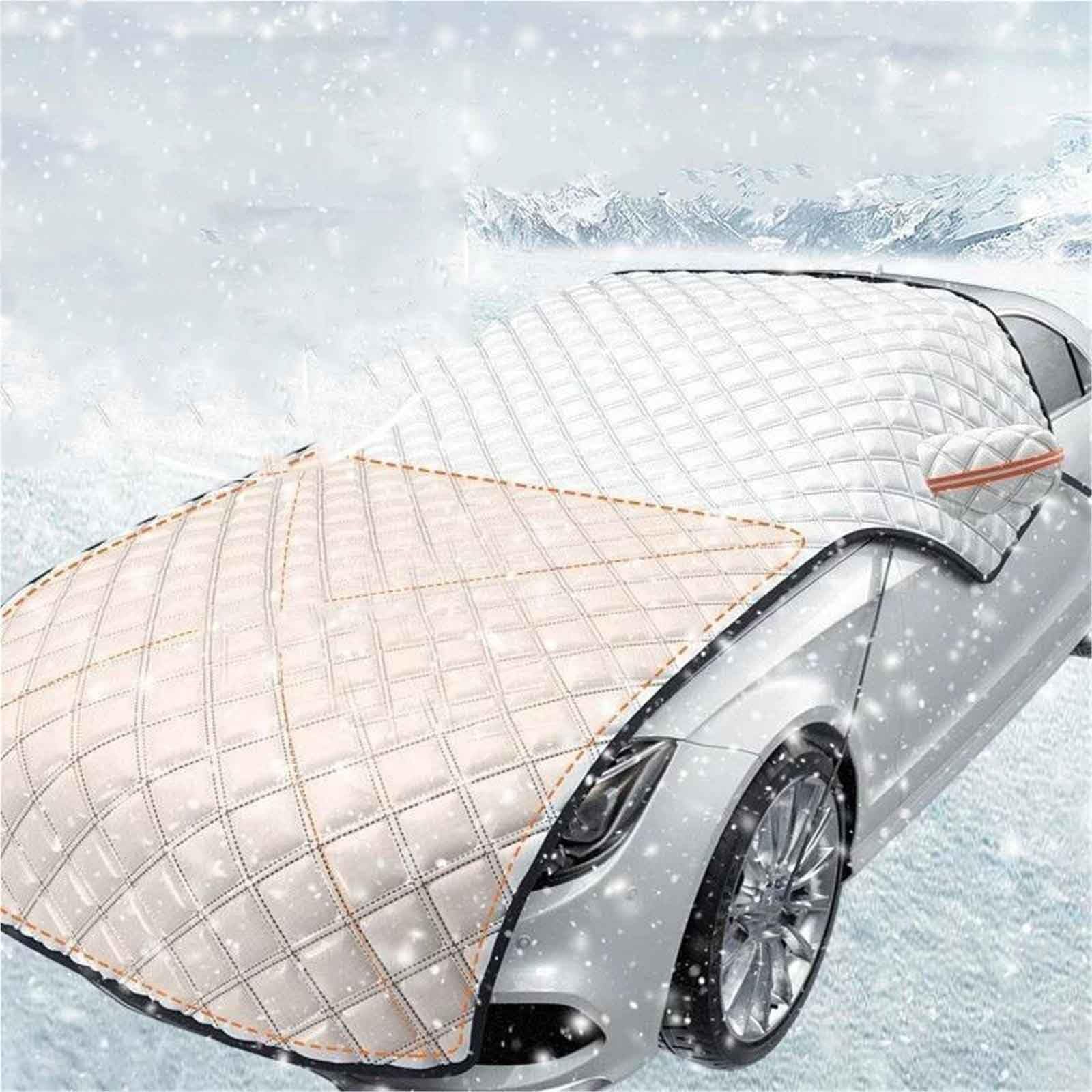 Générique Couverture De Neige Universelle Extra Large pour Pare-Brise Voiture, Protection Tout Compris, Anti-Neige, Anti-Gel, Pare-Soleil Anti Gel Pare Protection Voiture