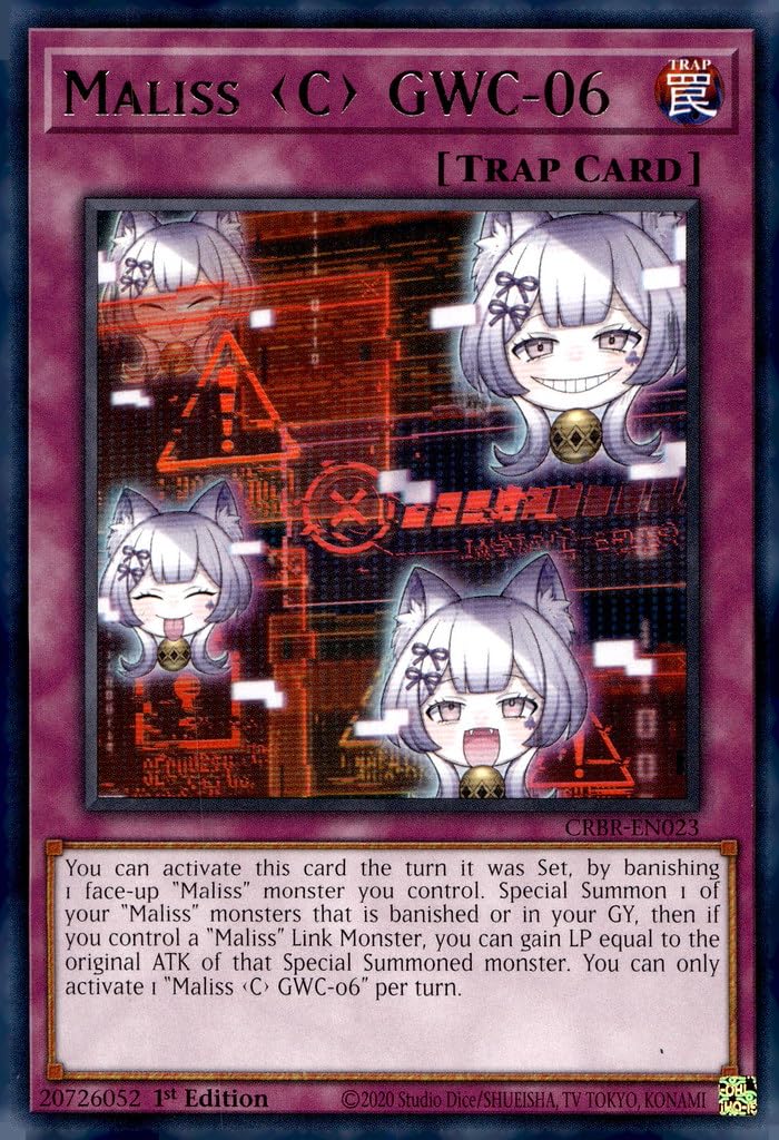 Maliss C GWC-06 - CRBR-EN023 - Rare - 1st Edition