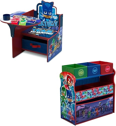 Miniatura 21 de Delta Children - Silla de escritorio con compartimento de almacenamiento + Organizador de almacenamiento de juguetes de 6 compartimentos Design and