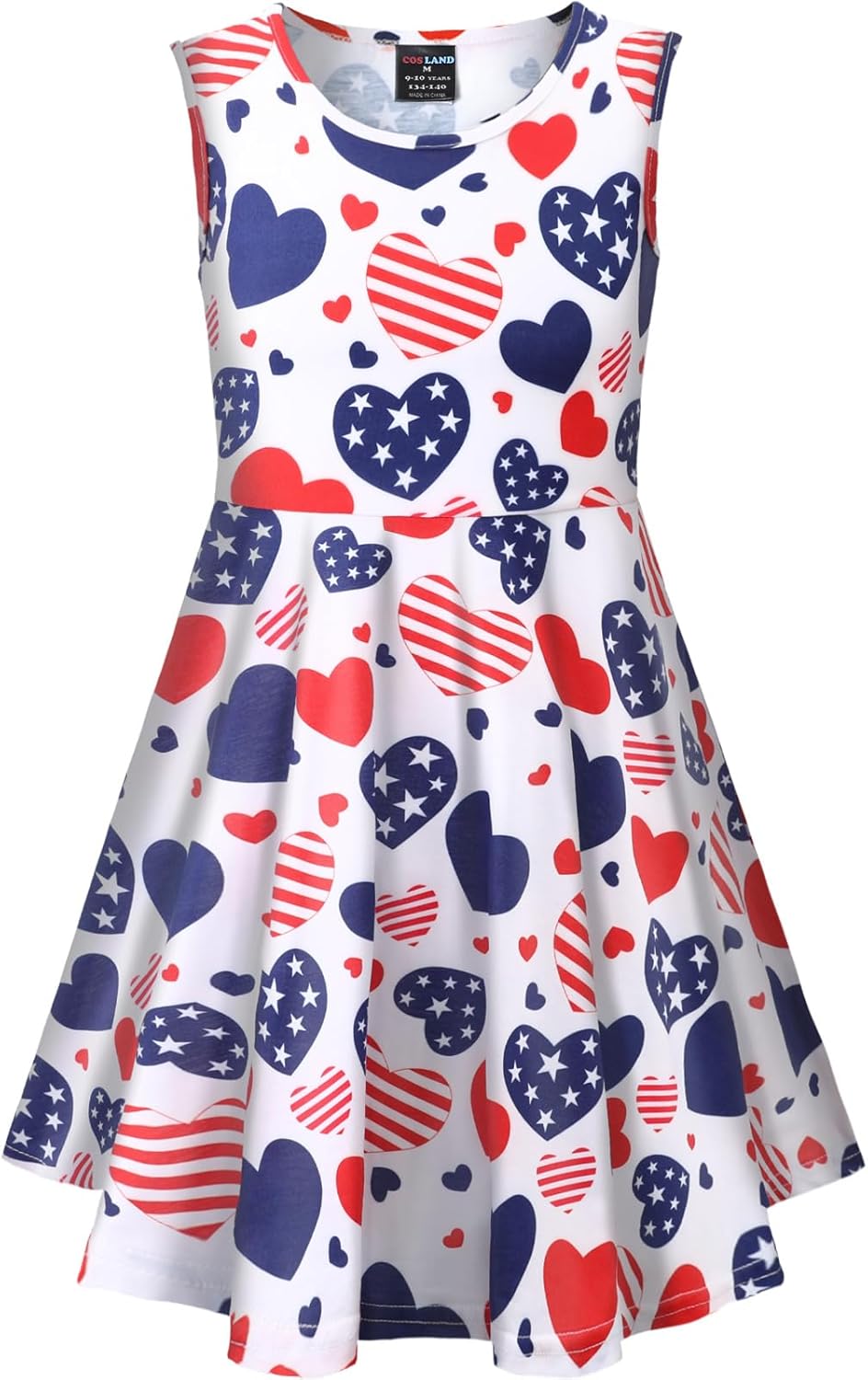COSLAND Girls’ Animal Dress Kids Printed Novelty Sleeveless Dress, X-Small-Large COSLAND Girls’ Animal Dress Kids Printed Novelty Sleeveless Dress, X-Small-Large