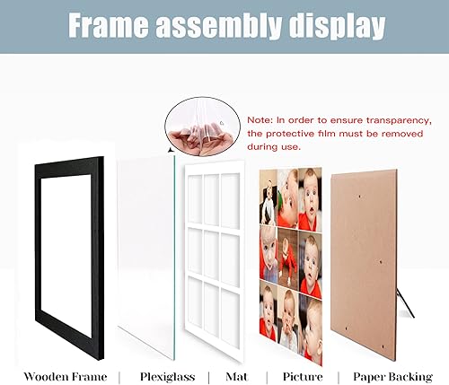 Vista 27 de YK Artwood Impresiones en lienzo personalizadas con tus fotos, marco de collage de 9 fotos, marco personalizado de 16 x 16 pulgadas, marco moderno