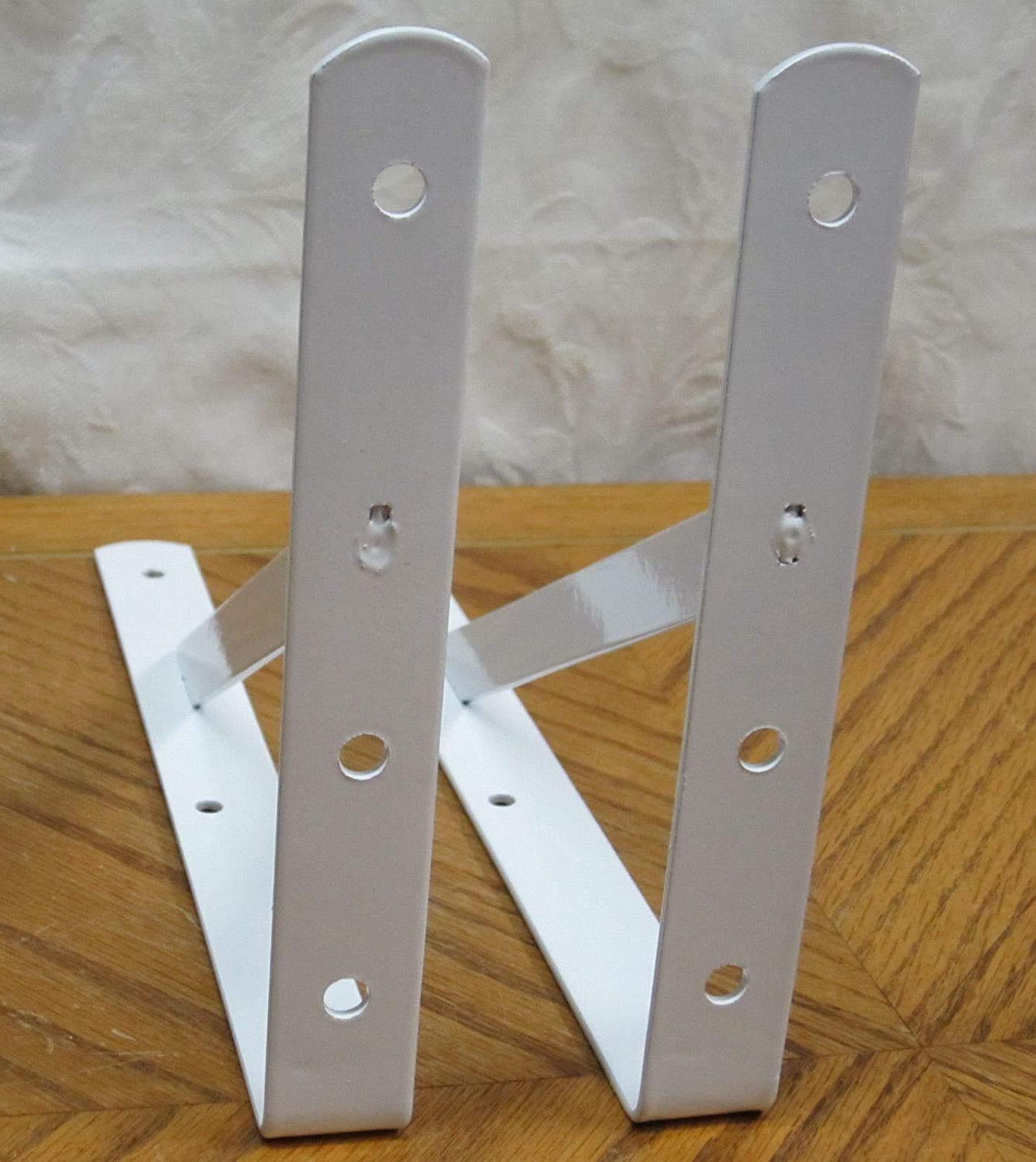 Novinex 10 Pack Shelf Brackets 12" x 8" Inch 500Lb Heavy Duty Metal