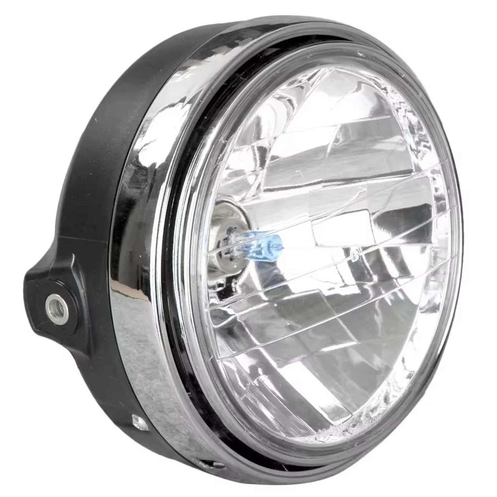Cafe Racer światła do reflektorów Bobber Angel Eye 6,5" reflektor motocyklowy LED 12V reflektor przedni