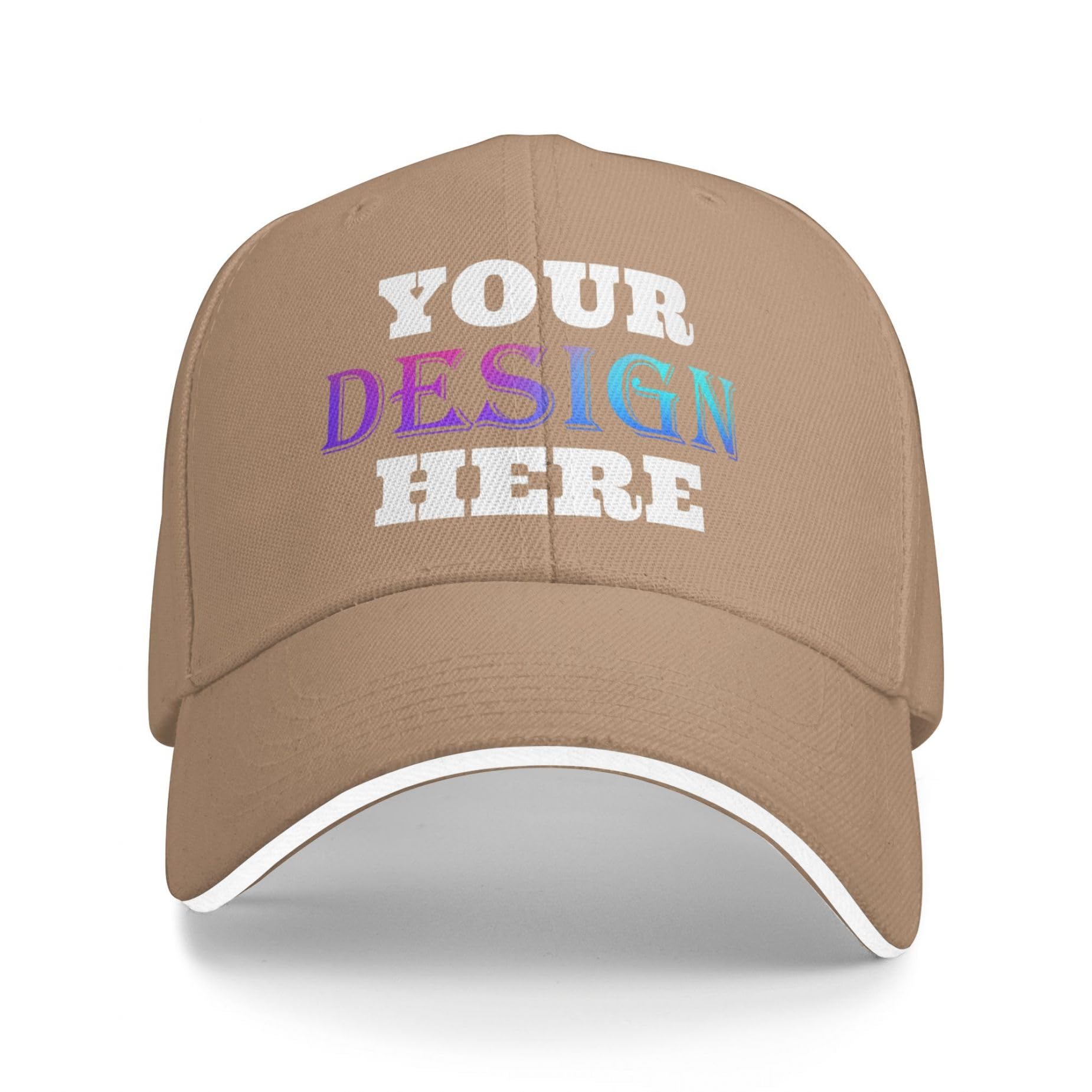 Tingwei Personalised Baseball Caps Custom Hats for Men Women,Embroidered Women Want Me Fish Fear Me Adjustable Trucker Hat Cotton Unisex Dad Hats