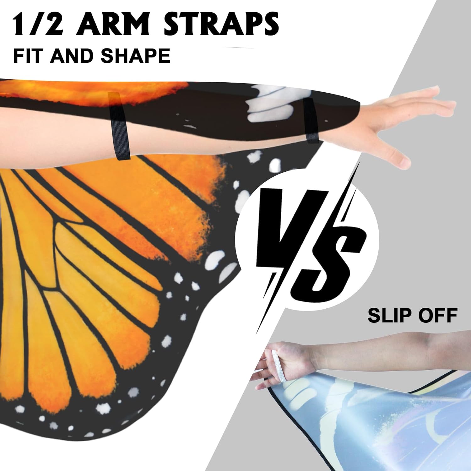 iROLEWIN Kids Toddler Butterfly-Wings-Costume for Girls Dress-Up Fairy-Wings Tutu Headband Christmas Birthday Gifts Toys 3+ - Image 5