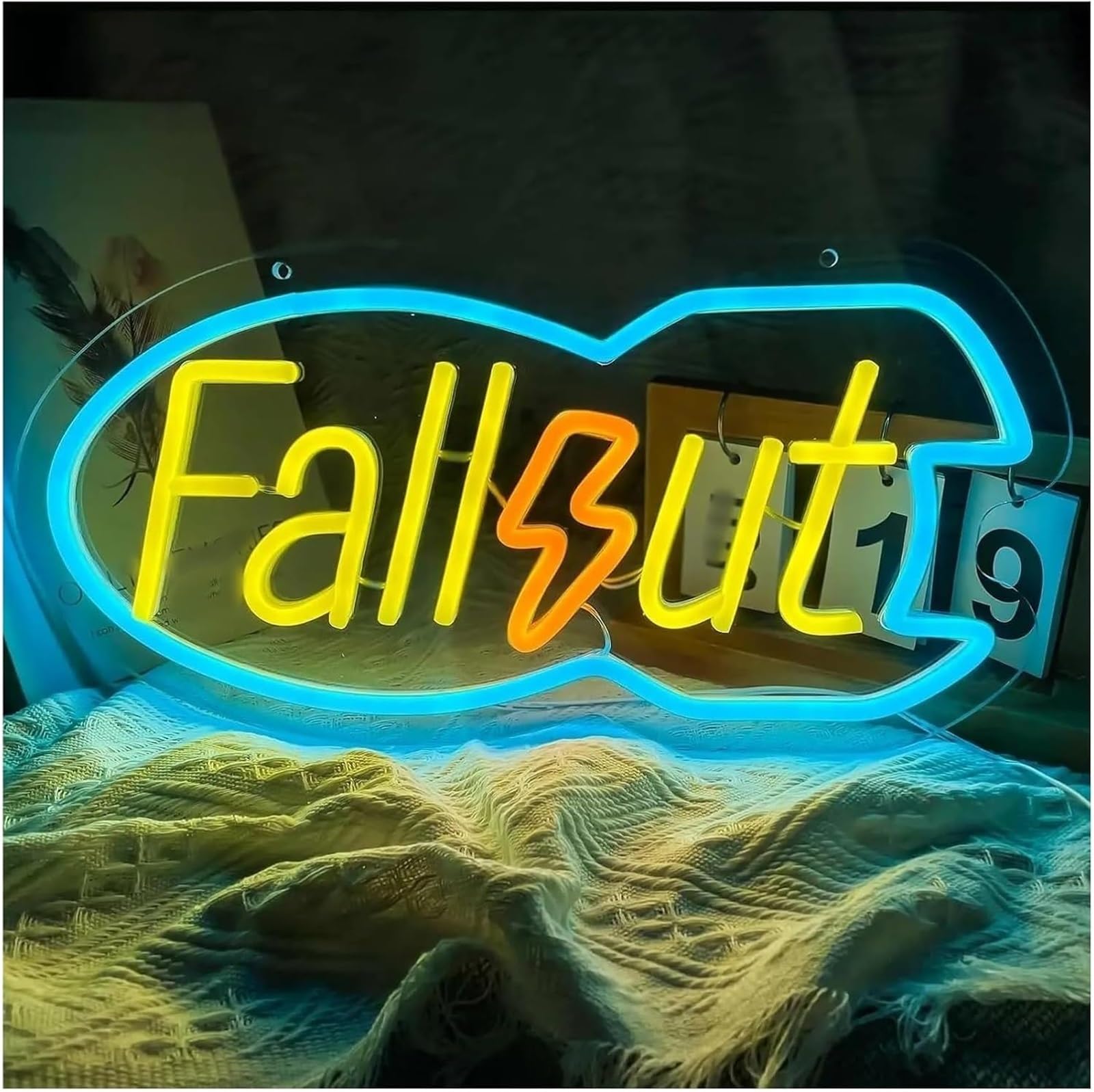 Zynther Neon lamp for neon lamp loanword Fallouts for Sign