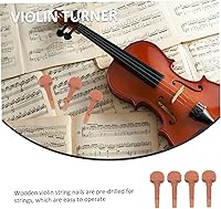 Vista 8 de Toyvian 12pcs Jujube Violin Tuning Pegs Lightweight String Instrument Accessories for Violin Players