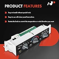 Vista 4 de A-Premium Módulo de Panel de Control de Clima de Calefacción/A/C con Desempañador de Ventana Trasera Compatible con Vehículos Chevy, Cadillac y GMC