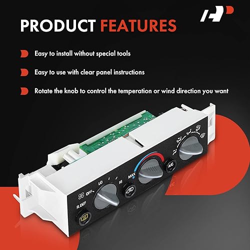 Miniatura 4 de A-Premium Módulo de Panel de Control de Clima de Calefacción/A/C con Desempañador de Ventana Trasera Compatible con Vehículos Chevy, Cadillac y GMC