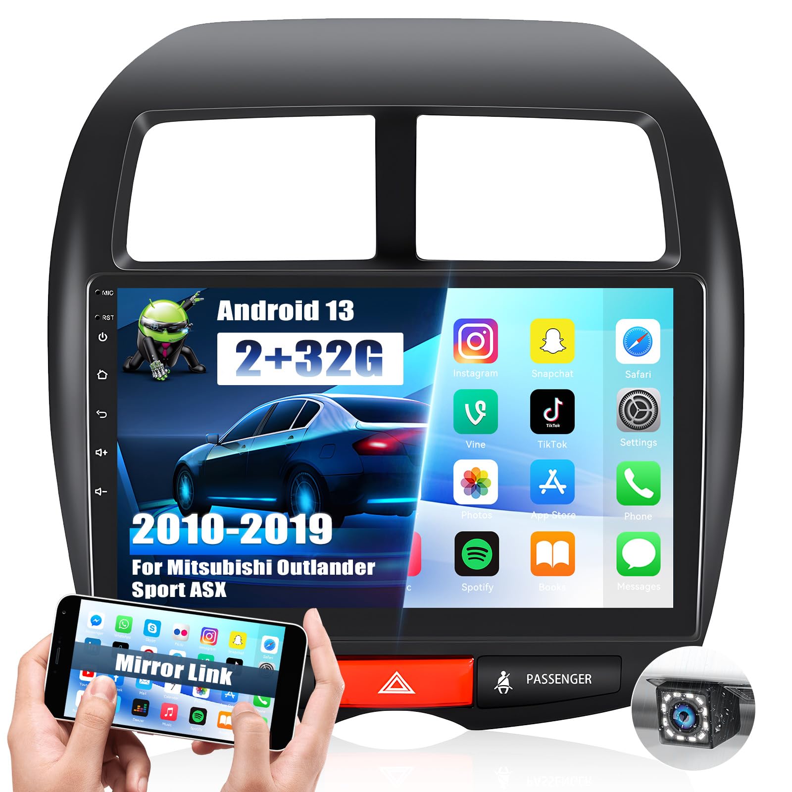 Amazon.com: Android 13 Car Stereo for Mitsubishi Outlander