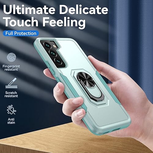 Miniatura 9 de Fucozan Funda para Samsung Galaxy S22 Plus Galaxy S22+ con armadura atril anillo magnético resistente de grado militar a prueba de golpes para