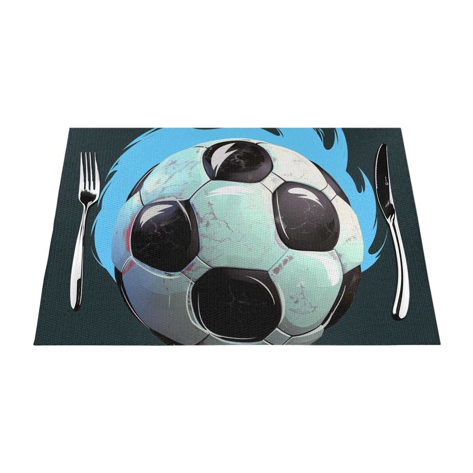 Set de table foot en PVC lavable et antidérapant pour table propre