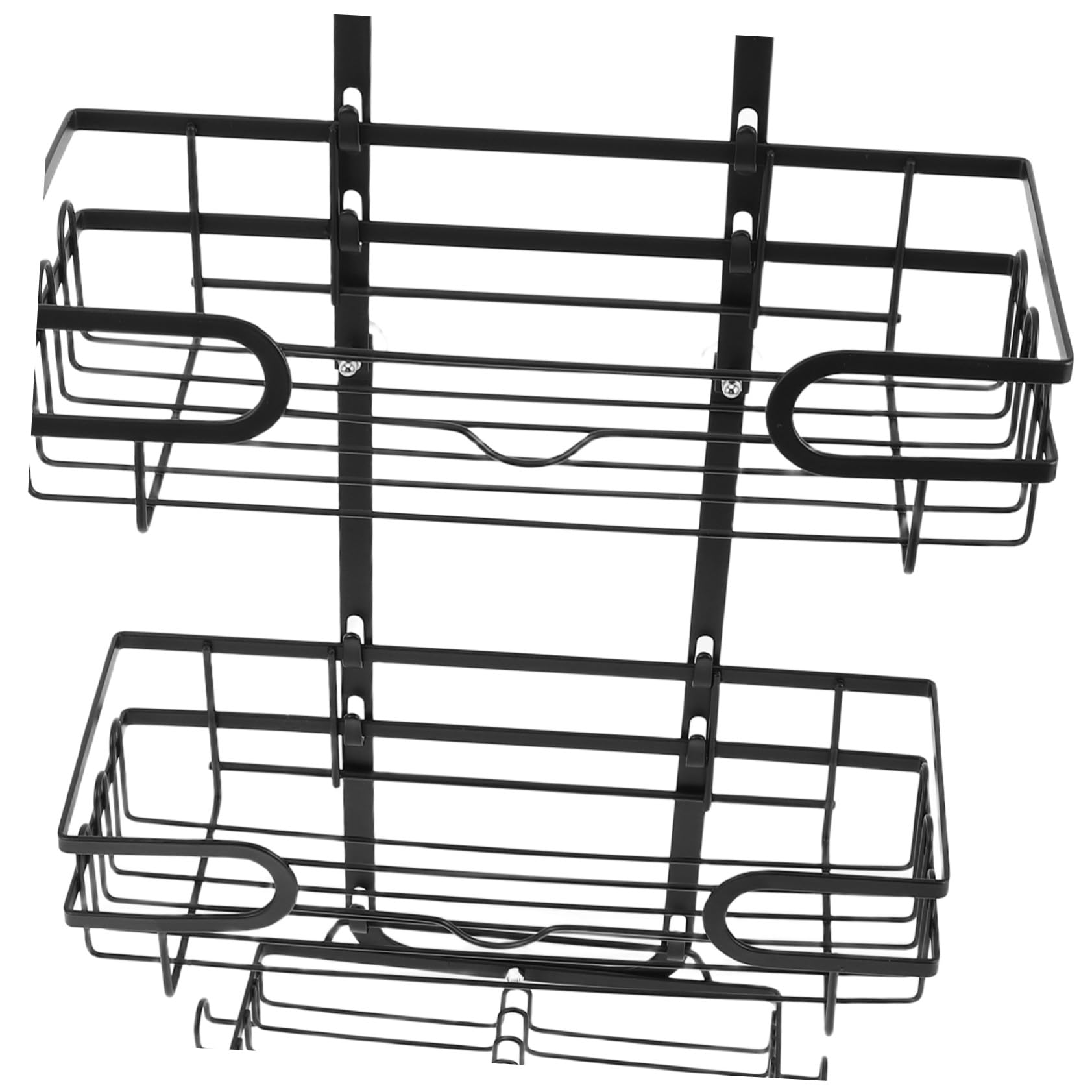 LIFKOME Mensola Doccia Muro Ripiani con Ganci Organizer in Metallo Resistente all Umidità Supporto Stabile per Shampoo e Sapone Mensola da Appendere per Ordinato ed