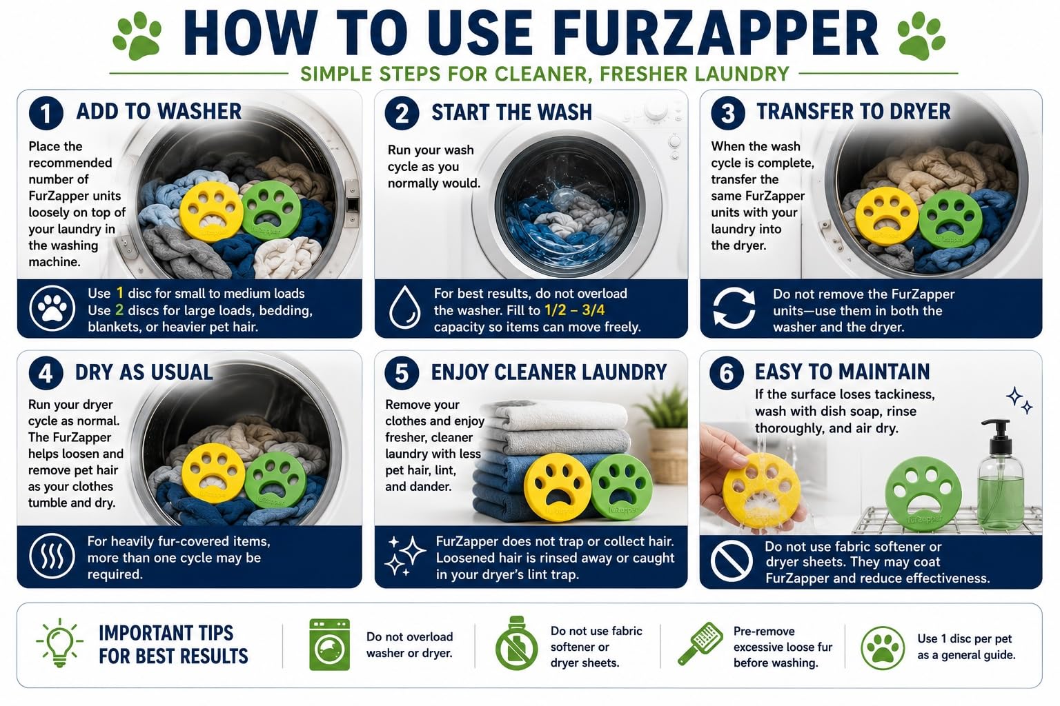 FURZAPPER Środek do usuwania sierści zwierząt domowych, do usuwania sierści zwierząt domowych, do pralki, łapacza włosów, usuwania sierści zwierząt domowych, do usuwania sierści zwierząt domowych, do
