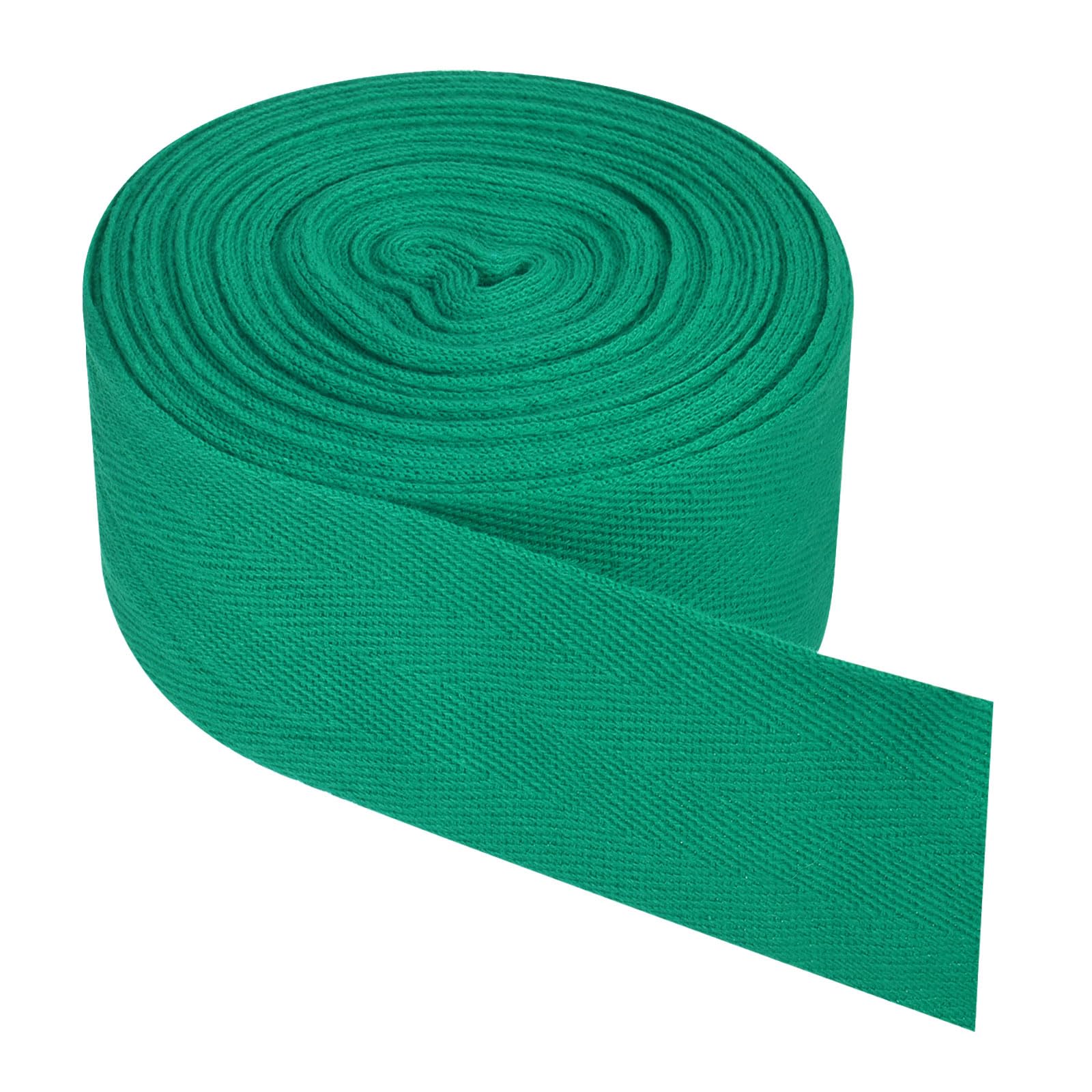 PATIKIL Cotton Twill Tape 2 Inch 10 Yards Cotton Ribbon Bias Binding Tape Herringbone Webbing Trim for Sewing Gift Wrapping Craft DIY Grass Green