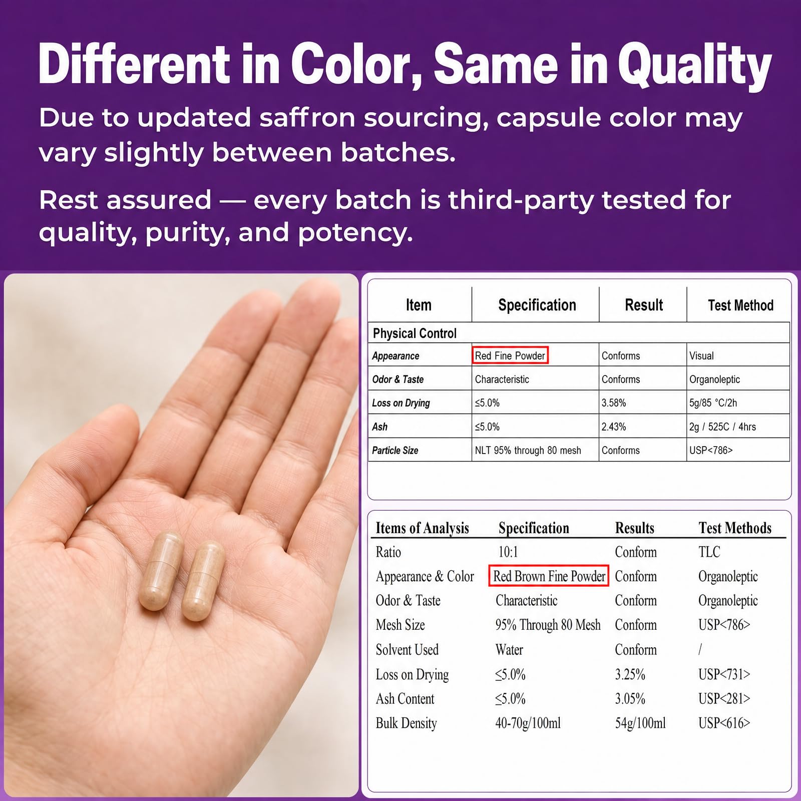 Saffron Supplements 88.5MG with 100% Pure Ingredients, Mood Energy Support — Amazon image 6
