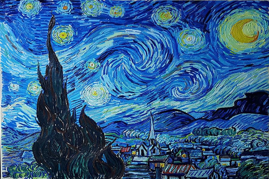 Fondos Fotográficos Vinilo 10x6.5ft Van Gogh Estrella miniatura 4