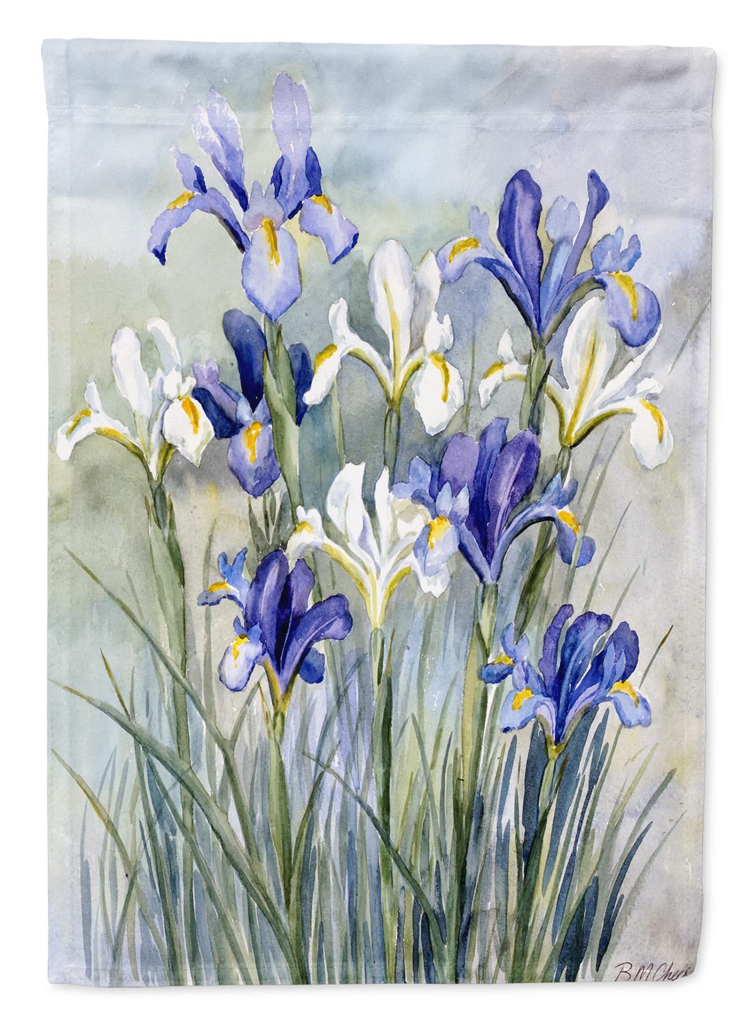 Grand drapeau maison multicolore Iris Bettie Cheesman en toile robuste