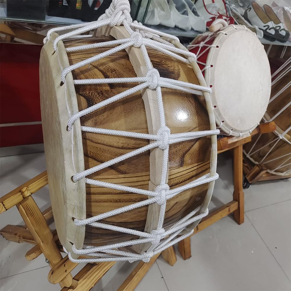 Tamburo da arrampicata coreano, uno strumento a percussione per incitare i fan, 39 cm di diametro e 27 cm di altezza