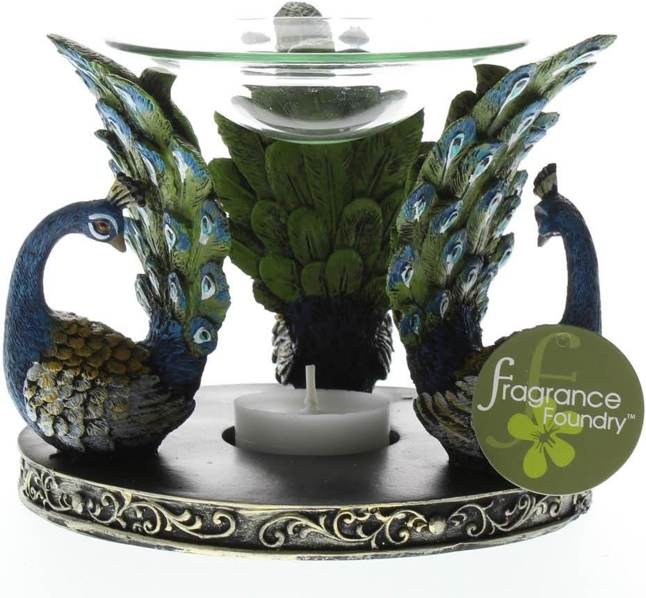 Smart Living Company Peacock Plume Oil Warmer Home Decor