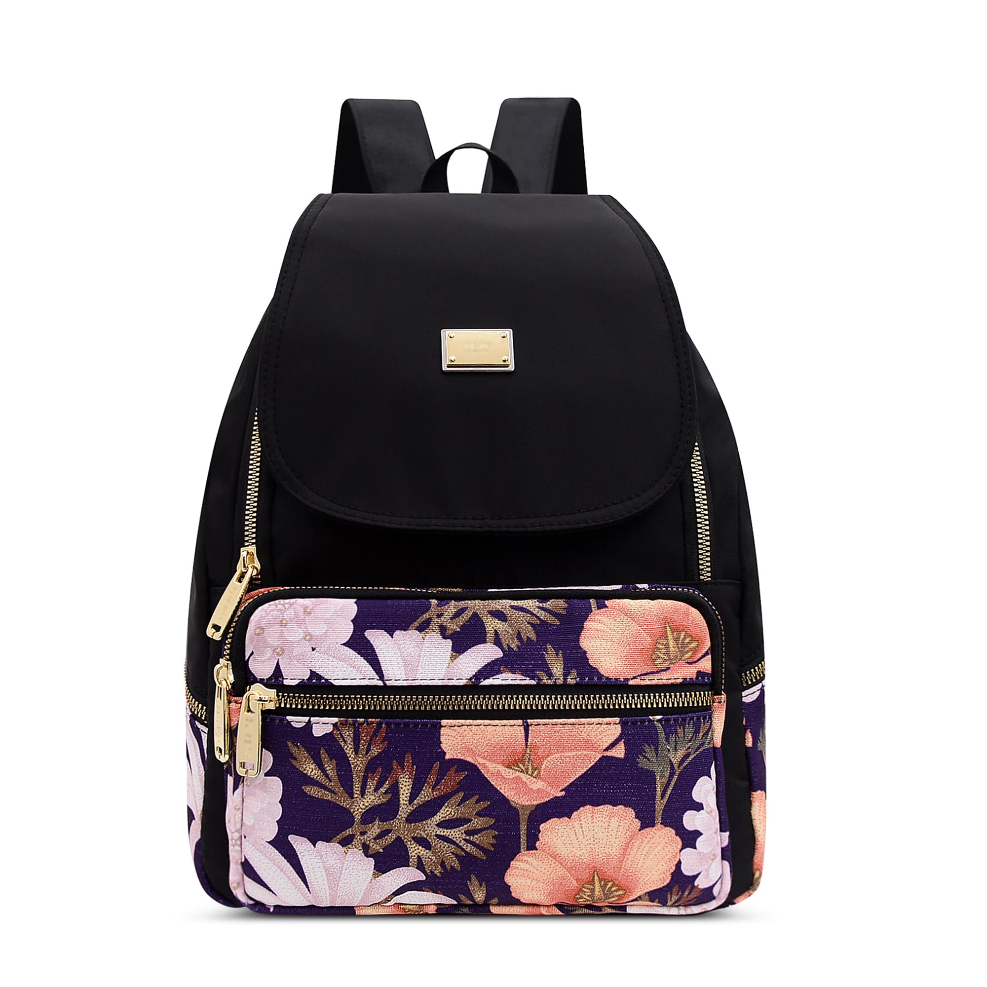 Sac à Dos Femme Sac à Dos Élégant Loisir Anti-vol Imperméable Backpack Sac à Bandoulière Multifonctionnel pour École Voyage Shopping Travail Grand Sac à Dos En Polyester Gris