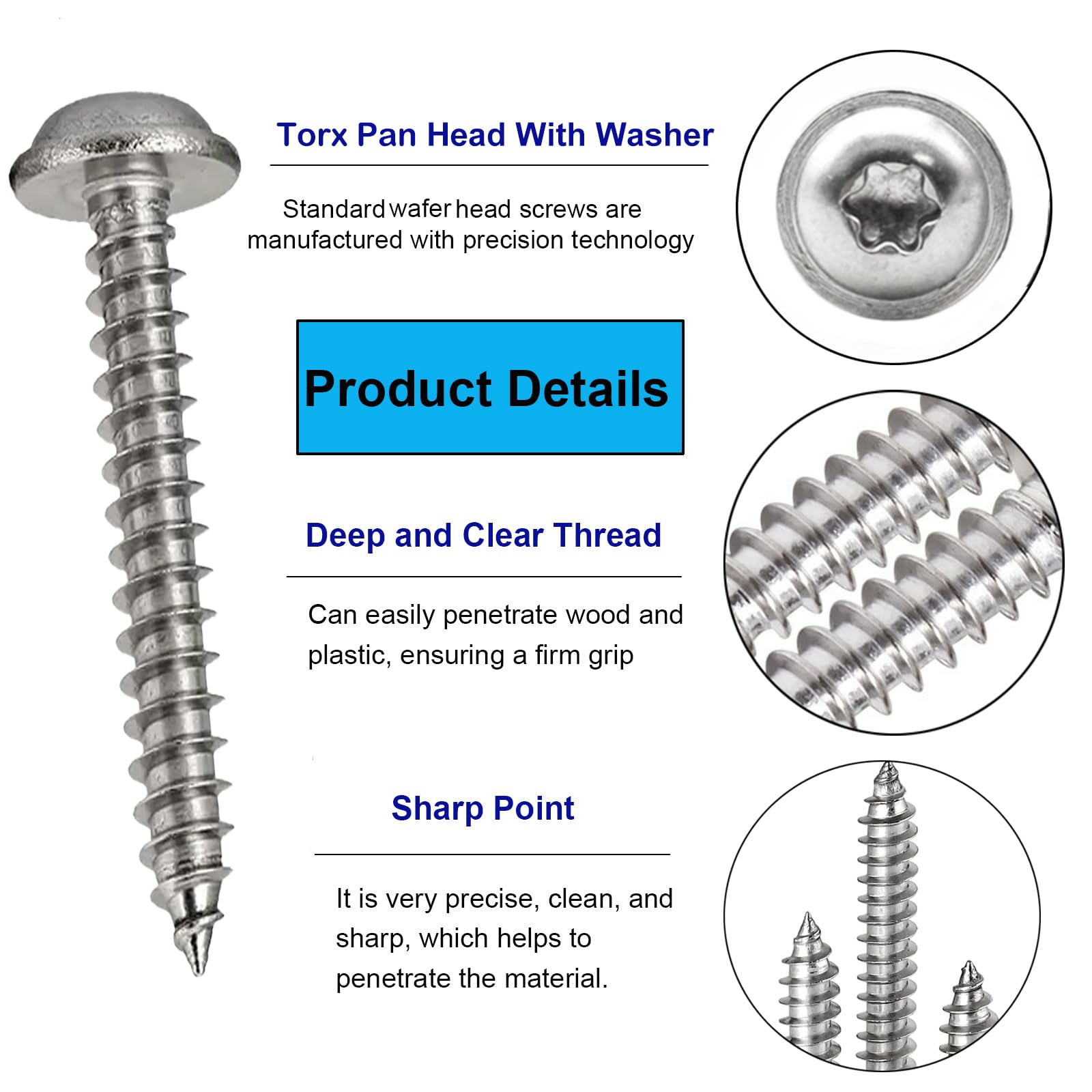 Kit Viti 350 Pezzi Set 350 Viti Autofilettanti Acciaio Inox - M2 M3 M4, Per Legno, Fai-Da-Te, Riparazioni Viti Autofilettanti Per Telaio - Foto 2