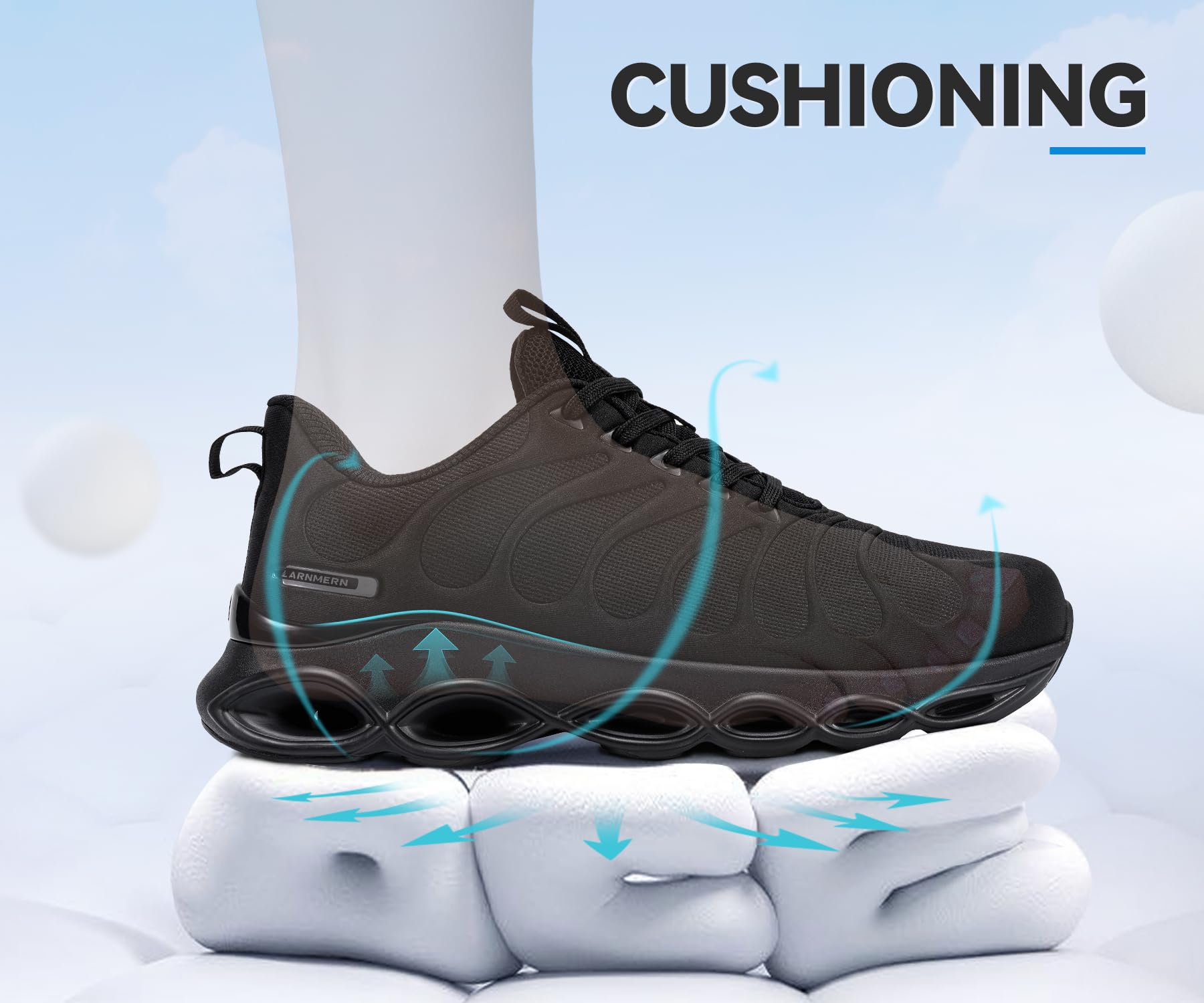 LARNMERN Damen Wcus01affBau-Schuhe