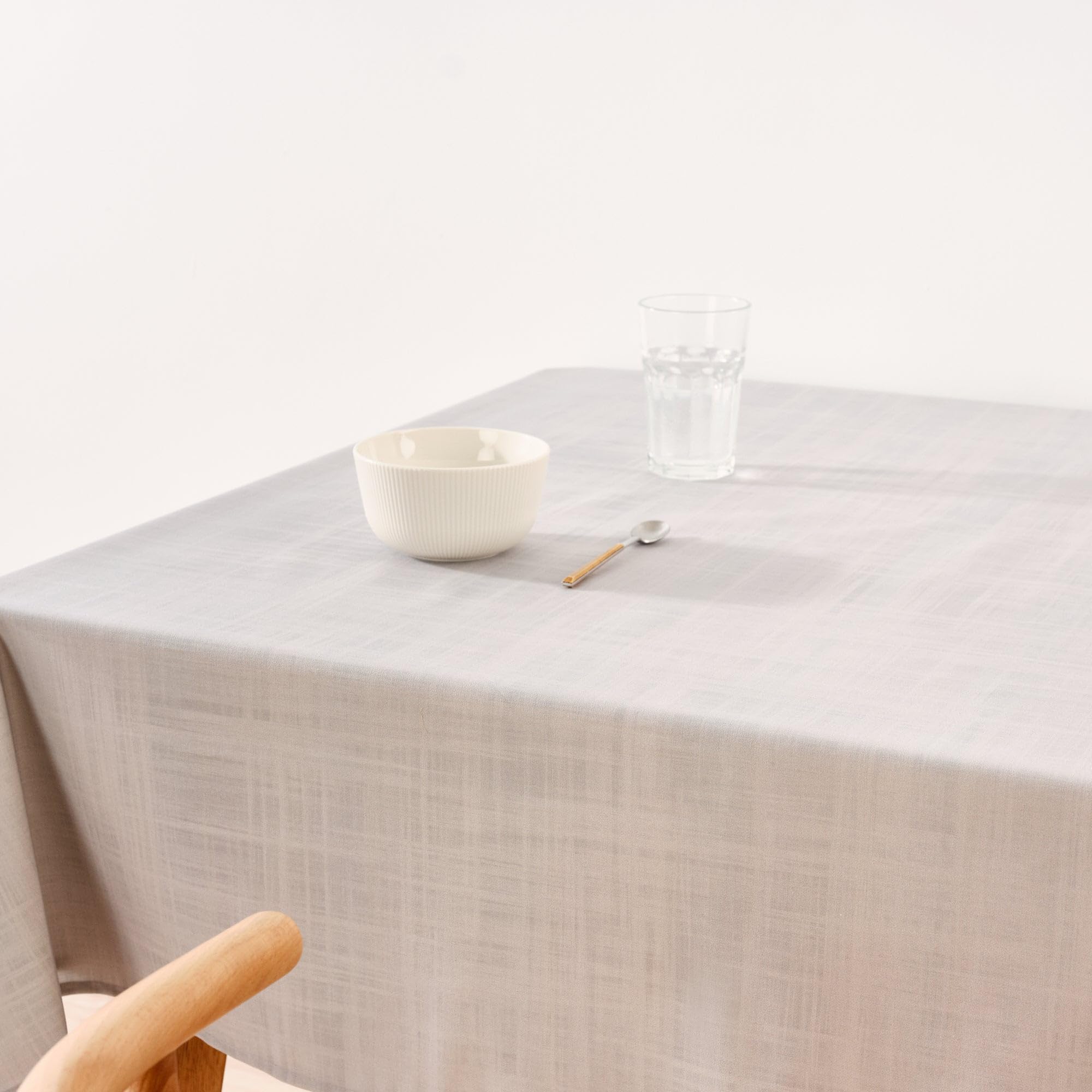 BELUM | Mantel XL 300x180 cm resinado 100% algodón orgánico; mantel resinado NO hule; mantel grande para mesa rectangular; mantel sin rigidez; mantel impermeable