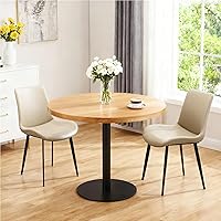 Vista 9 de Modern Dining Chairs Set of 4, PU Leather Dining Room Chairs, Upholstered Kitchen Chairs with Ergonomic Backrest & Sturdy Metal Legs, Perfect for