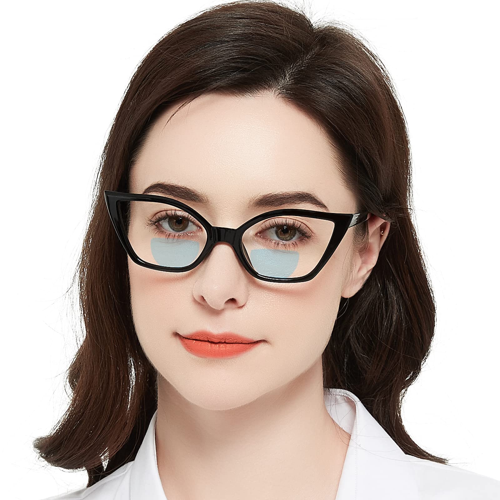 MARE AZZURO Cat Eye Bifocal Reading Glasses Women Blue Light Blocking Readers 1.0 1.25 1.5 1.75 2.0 2.25 2.5 2.75 3.0 3.5