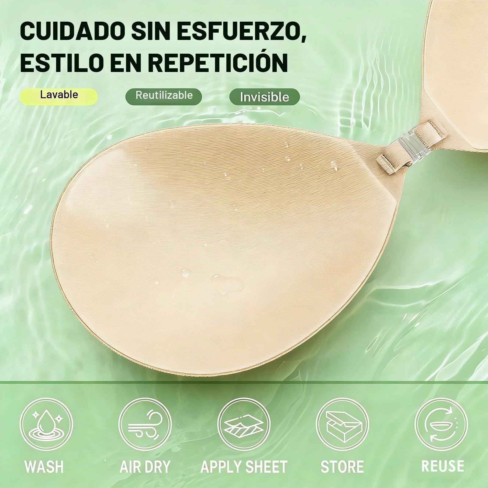 13 Pieza Sujetador Sin Tirantes, Sujetador Invisible, Pezoneras Adhesivas Invisibles, Adhesivo y Sin Marcas, Incluye 2 Redondas, 10 Flores Parches, para Muchas Ocasiones