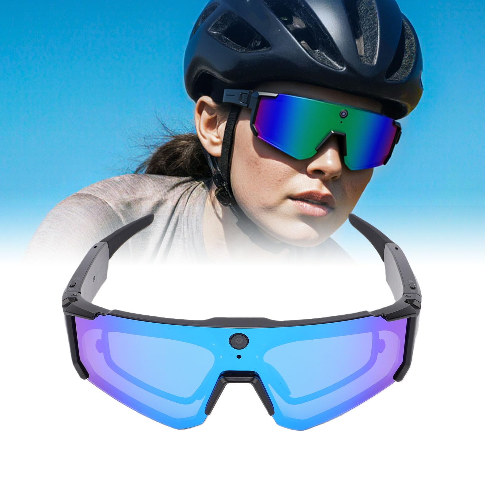 Occhiali Smart Cycling 4K AI, Fotocamera HD 8MP, per Ciclismo