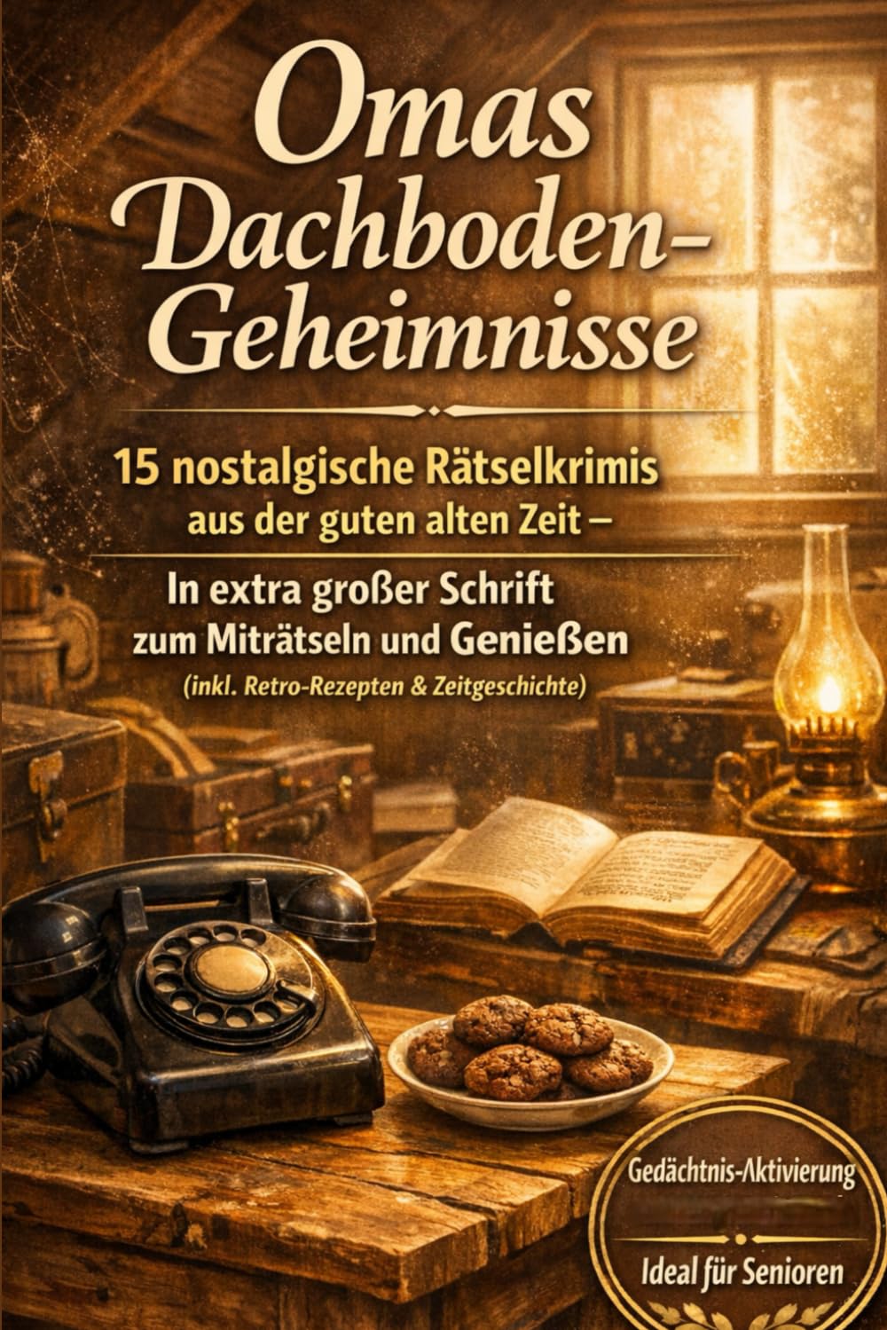 Omas Dachboden-Geheimnisse: 15 nostalgische Rätselkrimis aus der guten alten Zeit – In extra großer Schrift zum Miträtseln und Genießen (Inkl. ... Kurzgeschichten mit großer Schrift)
