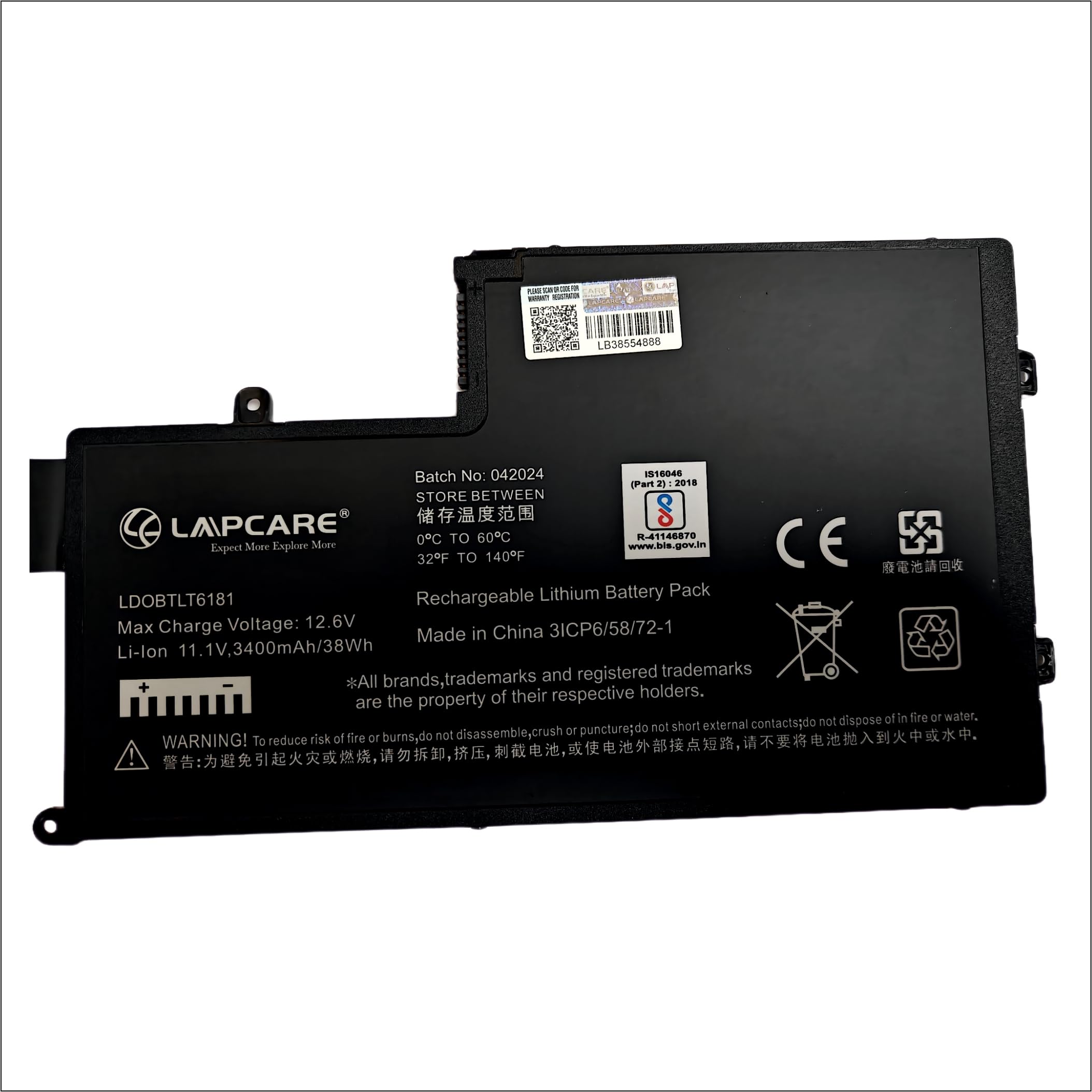 Lapcare TRHFF Laptop Battery Compatible with DELL Inspiron 14 5447