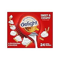Vista 90 de International Delight Crema de café, caramelo macchiato, crema saborizada refrigerada, botella de 32 onzas líquidas