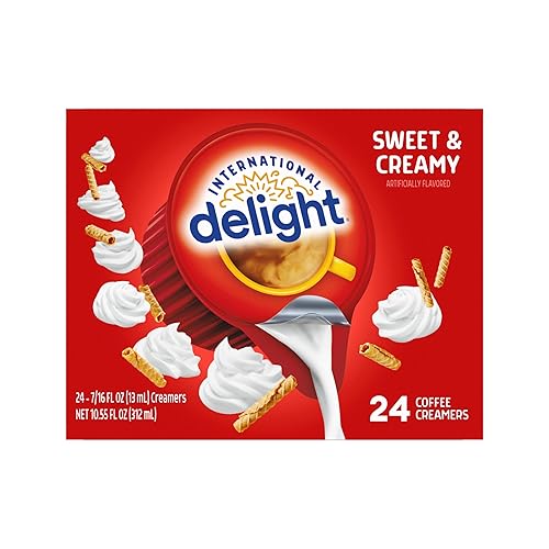Vista 90 de International Delight Crema de café, caramelo macchiato, crema saborizada refrigerada, botella de 32 onzas líquidas