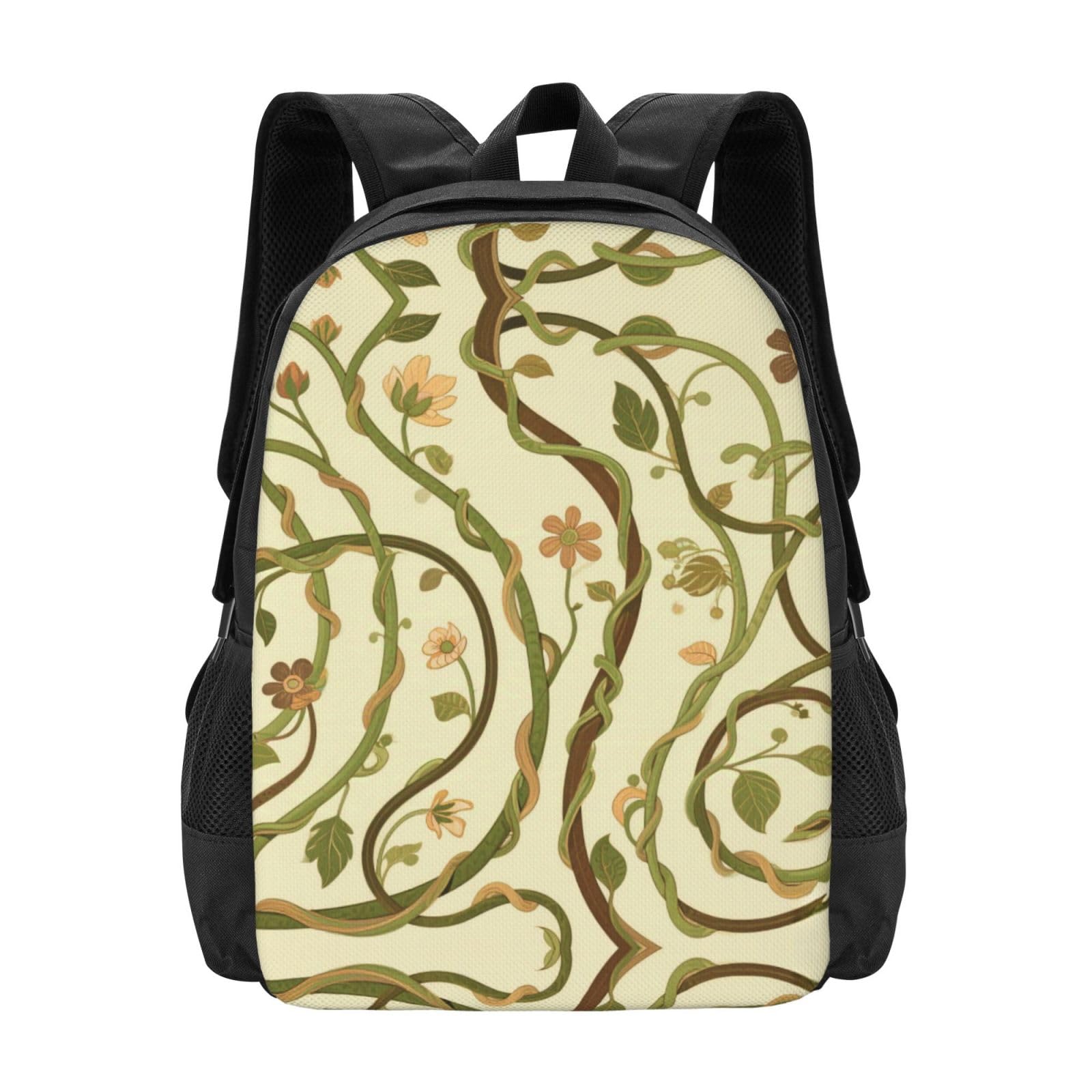Foliageon Plecak Unisex 15,6 cala Laptop Czarny Oxford Plecak