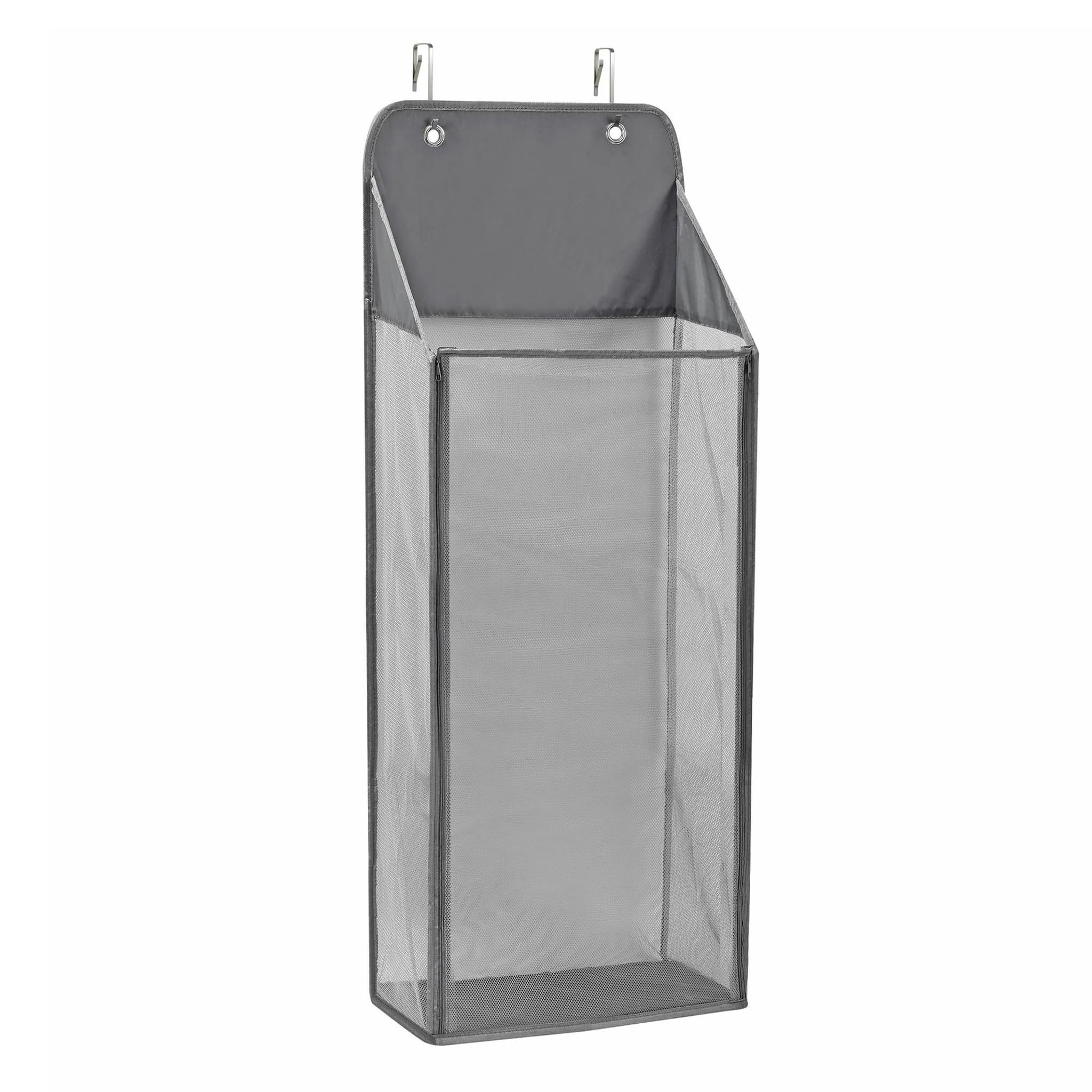 Bemonew Hanging Hamper, Large Mesh Hanging Laundry Basket with Hook Dirty Clothes Basket for Home Dorm Hotel, L