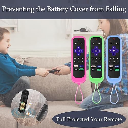 Miniatura 6 de Juego de 3 fundas para controles remotos Westinghouse Roku TV  Onn Roku  TCL Hisense Roku Funda protectora de silicona universal para Roku Remote