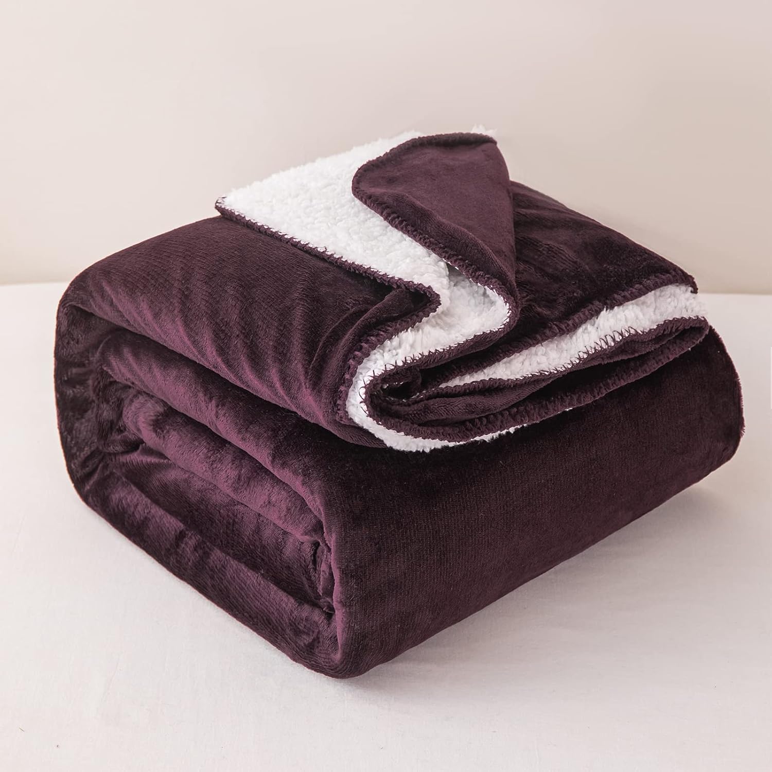 LSC Sherpa Fleece Blanket Bed Throws Blankets For Sofa and Bed Dual